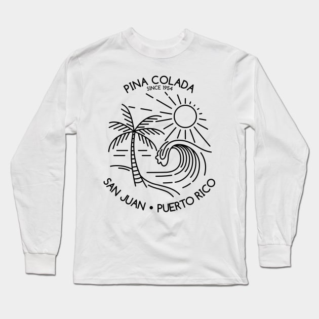 Pina Colada - 1954 - Liquid sunshine Long Sleeve T-Shirt by All About Nerds